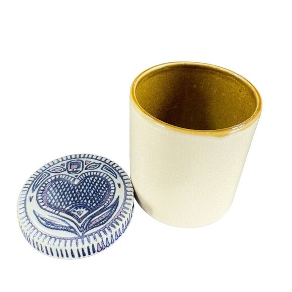 Prestige Place Pottery Trinket Covered Dish Museum of American Folk Art Japan - Picture 8 of 14